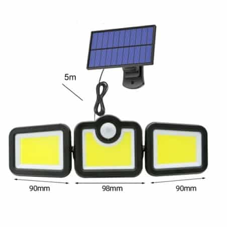 Projecteur solaire avec détecteur 4,5W