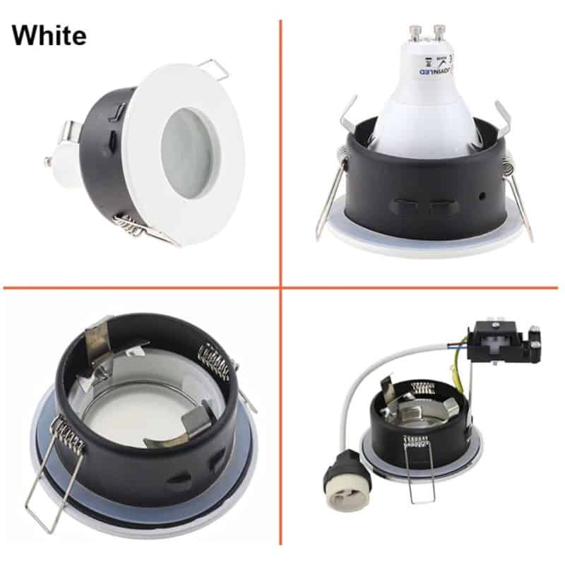 4XSweier Spot LED Encastré étanche IP65, 5W 6000K blanc froid pour salle de  bain et cuisine (incl. Douille GU10) Spot Encastrable LED,Non-dimmable :  : Luminaires et Éclairage