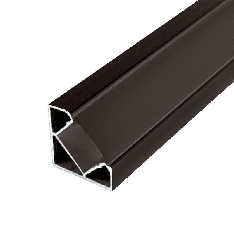 PURPL Profilé Aluminium pour Ruban LED 1,5m 17,5x7mm Encastrable Noir 