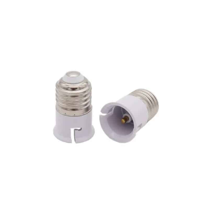 ledscom.de Culot E27, adaptateur splitter double, blanc : :  Luminaires et Éclairage