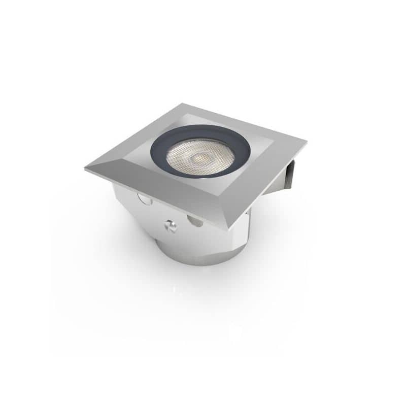 Spot encastrable extérieur 1,3W 24V Carré IP68