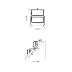 Projecteur stade 1000W IP66 Puce LED SAMSUNG Driver Mean Well