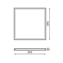 Dalle LED 60x60cm 42W IP40 