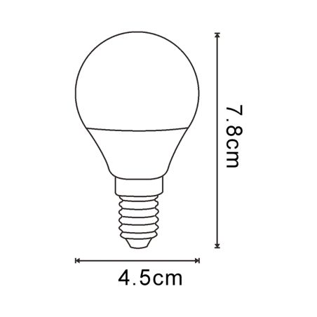 Ampoule E14 6W G45 Wifi RGB+CCT