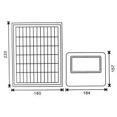 Projecteur solaire 50W IP65