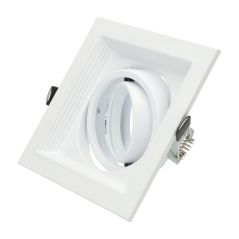 Spot orientable GU10 carré Blanc