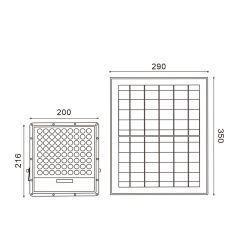 Projecteur solaire 100W IP66