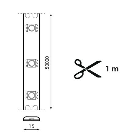 Ruban LED 220V 14W/m IP65 Rose