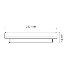 Plafonnier extérieur 24W Wifi CCT IP54