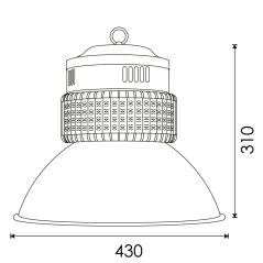 Cloche Industrielle 200W OSRAM IP44