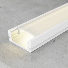 Profilé aluminium Blanc Ruban LED 17,4x7mm