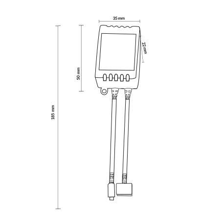 Contrôleur Ruban led 12V-24W RGB+CCT