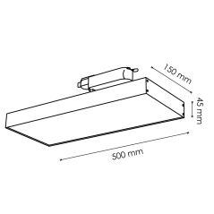 Projecteur intérieur monophasé 40W Blanc