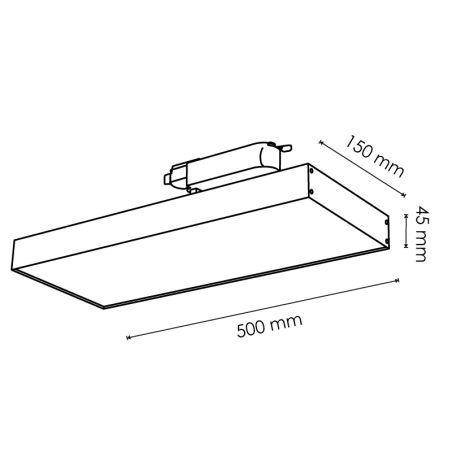 Projecteur intérieur monophasé 40W Blanc