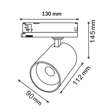 Projecteur intérieur monophasé 30W Boucherie