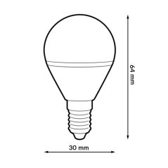 Ampoule E14 7W G45