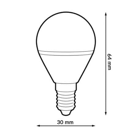 Ampoule E14 7W G45