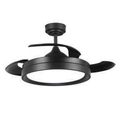 Ventilateur Plafond 36W Noir CCT6000K-4000K-3000K 