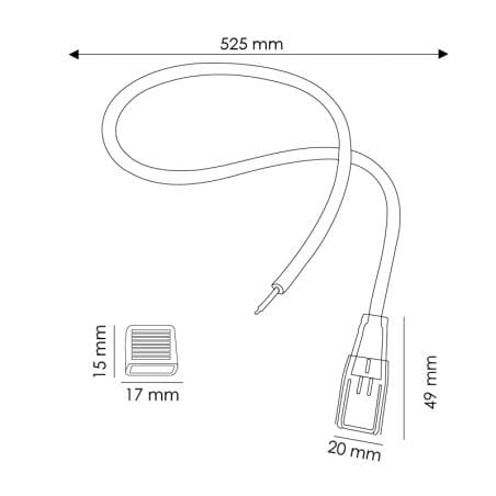 Alimentation Ruban LED 220V 12W/m