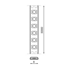 Ruban LED 24V Vert 12W/m IP20