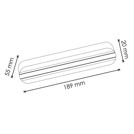 Base en Saillie avec Rail Monophasé Blanc