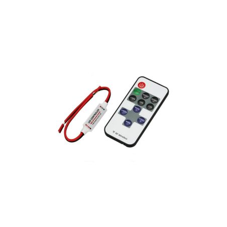 Ruban LED 12V SMD2835 4,8W/m IP54 Blanc Neutre 4500K avec Alimentation 12V-230V – Option Contrôleur RF 12V