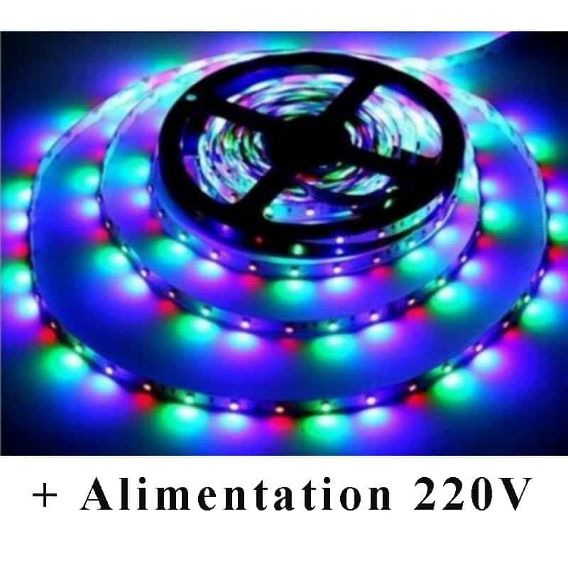 Ruban led multicolore RGB 60 leds/m 720 Lumens/m