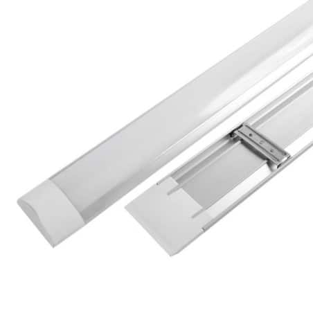 Réglette LED alu blanc sous meuble avec détecteur 3x3w L82,5 cm 700 lumens  3000k PEPPA