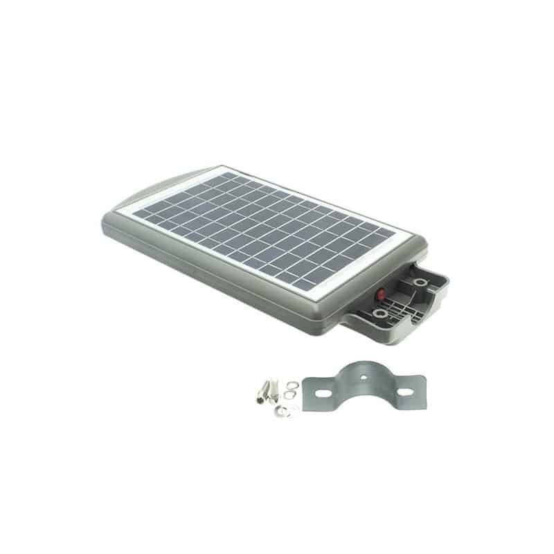 Lampadaire solaire LED 60W avec détecteur de mouvement lampe extérieur de  rue