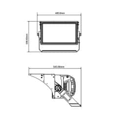 Projecteur stade 600W IP66