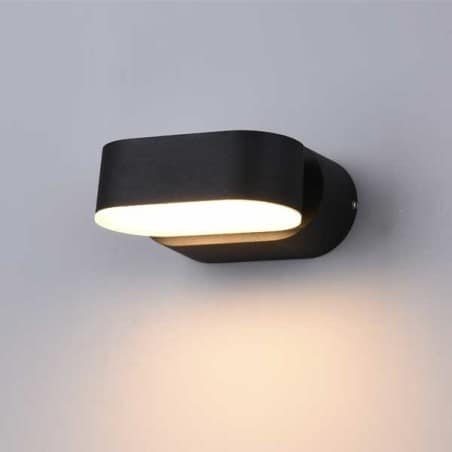 Applique murale orientable 6W noir IP54