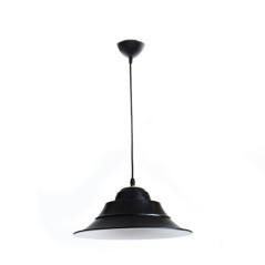 Lampe suspendue E27 Noir et Blanc