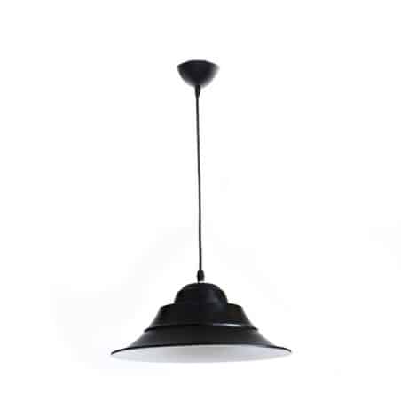 Lampe suspendue E27 Noir et Blanc