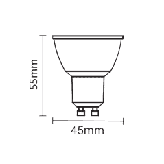 Ampoule GU10 4W COB 50° Blanche