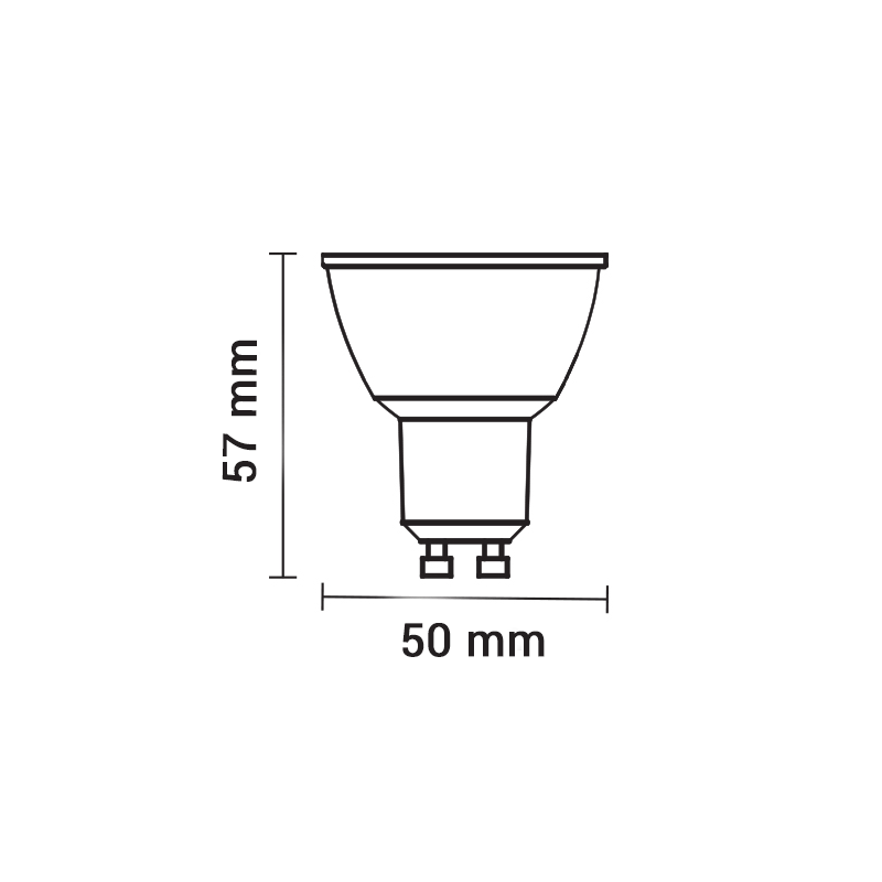 ARIC 20095  Ampoule LED GU10 9W variable - Blanc Froid