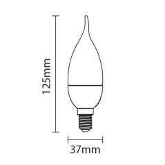 Ampoule E14 5,5W Flamme