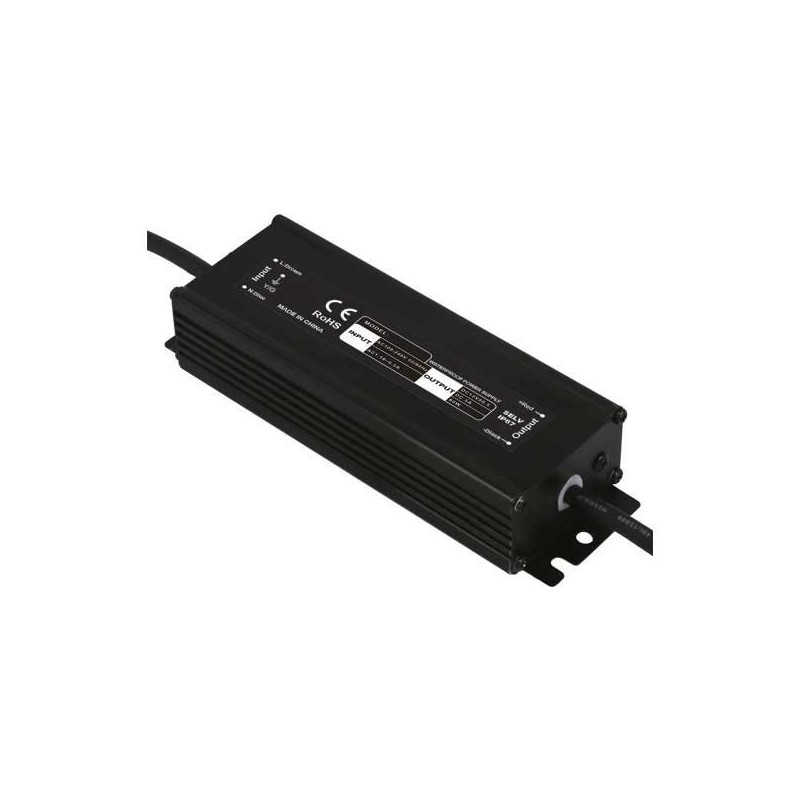 Transformateur d'alimentation d'énergie pour bandes LED - 12v - 100 watts  IP67 