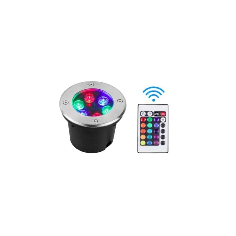 Spot encastrable extérieur 18W IP65 RGB