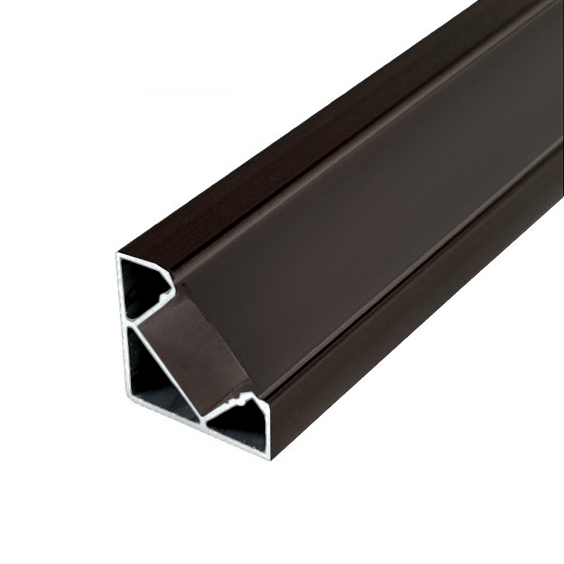 Acheter Profilé Aluminium Blanc ou Noir à Encastrer Ruban LED - 2 mètres  Couleur Noir